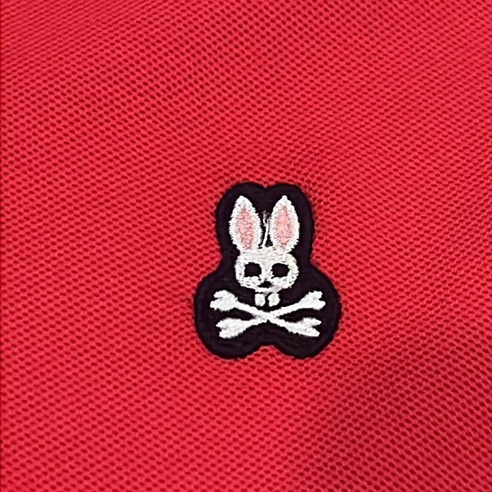 Pink/coral Psycho Bunny polo - Picture 2 of 3